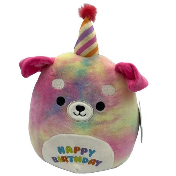 Squishmallows Other - Squishmallows 8” Delene the Birthday Dog, NWT